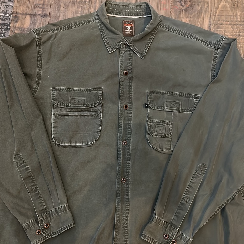 Red Head  long sleeve button up shirt (lowest price)